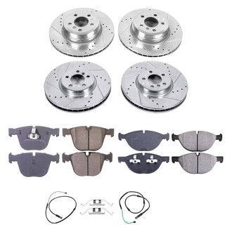 Callahan Brake Parts® - Drilled and Slotted Front and Rear Brake Kit