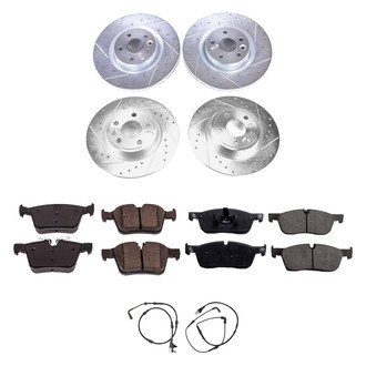 Callahan Brake Parts® - Drilled and Slotted Front and Rear Brake Kit