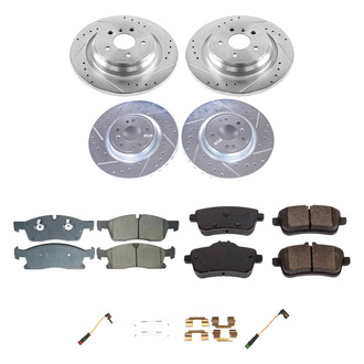 Callahan Brake Parts® - Drilled and Slotted Front and Rear Brake Kit