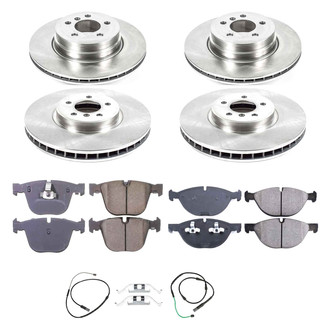 Callahan Brake Parts® - Plain Front and Rear Brake Kit