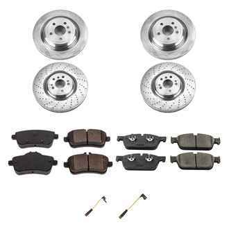 Callahan Brake Parts® - Plain Front and Rear Brake Kit