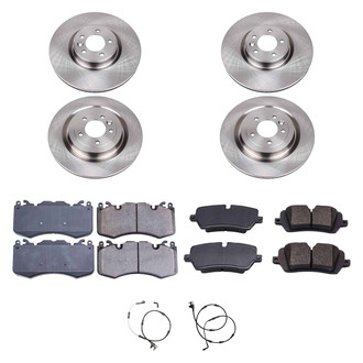Callahan Brake Parts® - Plain Front and Rear Brake Kit