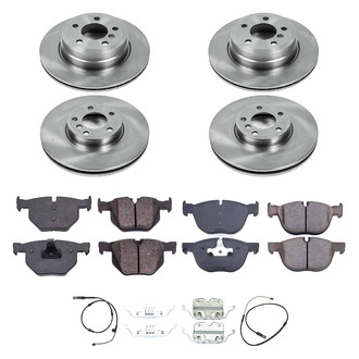 Callahan Brake Parts® - Plain Front and Rear Brake Kit