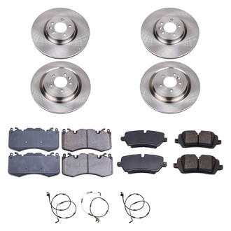 Callahan Brake Parts® - Plain Front and Rear Brake Kit