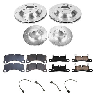 Callahan Brake Parts® - Drilled and Slotted Front and Rear Brake Kit