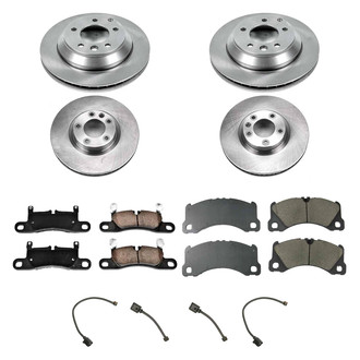 Callahan Brake Parts® - Plain Front and Rear Brake Kit