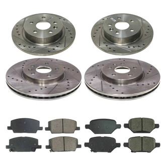 Callahan Brake Parts® - Drilled and Slotted Brake Kit
