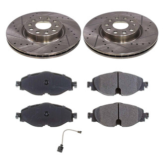 Callahan Brake Parts® - Drilled and Slotted Front Brake Kit