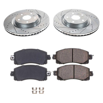 Callahan Brake Parts® - Drilled and Slotted Front Brake Kit