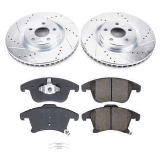 Callahan Brake Parts® - Drilled and Slotted Front Brake Kit