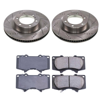 Callahan Brake Parts® - Drilled and Slotted Front Brake Kit