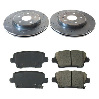 Callahan Brake Parts® - Drilled and Slotted Rear Brake Kit