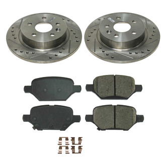 Callahan Brake Parts® - Drilled and Slotted Rear Brake Kit