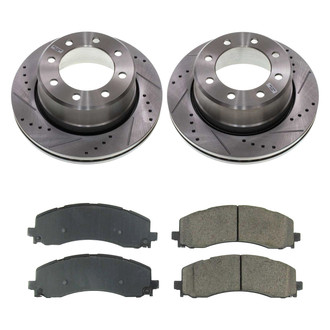 Callahan Brake Parts® - Drilled and Slotted Rear Brake Kit