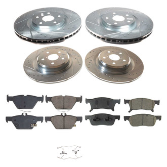 Callahan Brake Parts® - Drilled and Slotted Brake Kit