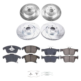 Callahan Brake Parts® - Drilled and Slotted Front and Rear Brake Kit