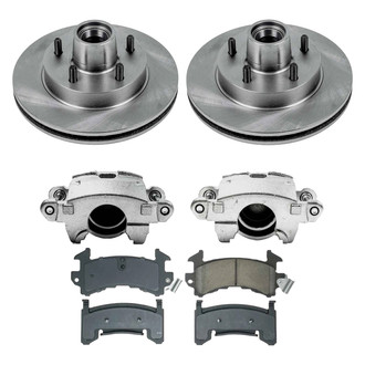 Callahan Brake Parts® - Plain Front Brake Kit with Calipers