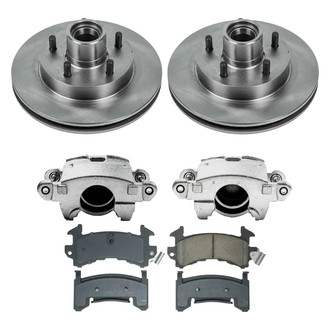 Callahan Brake Parts® - Plain Front Brake Kit with Calipers