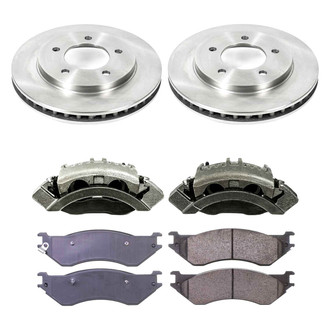 Callahan Brake Parts® - Plain Front Brake Kit with Calipers