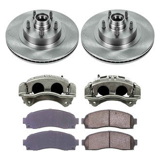 Callahan Brake Parts® - Plain Front Brake Kit with Calipers