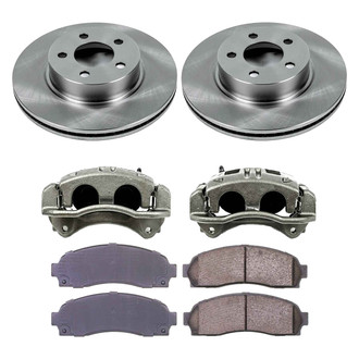 Callahan Brake Parts® - Plain Front Brake Kit with Calipers