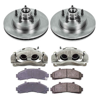Callahan Brake Parts® - Plain Front Brake Kit with Calipers