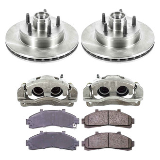 Callahan Brake Parts® - Plain Front Brake Kit with Calipers