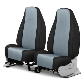 CalTrend® - Cordura 1st Row Light Gray & Black Custom Seat Covers