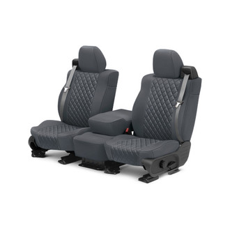 CalTrend® - Cordura Diamond Quilted 1st Row Charcoal Custom Seat Covers