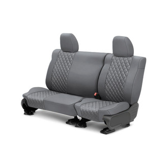 CalTrend® - Cordura Diamond Quilted 2nd Row Light Gray Custom Seat Covers