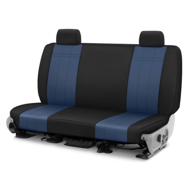  CalTrend® - Cordura 1st Row Blue & Black Custom Seat Covers