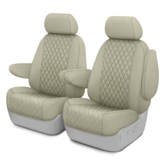 CalTrend® - Diamond Quilted 1st Row Sandstone Custom Seat Covers