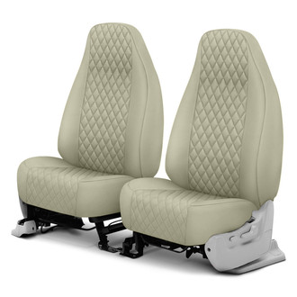 CalTrend® - Diamond Quilted 1st Row Sandstone Custom Seat Covers
