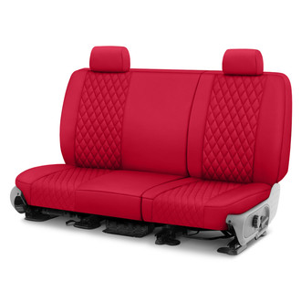 CalTrend® - Diamond Quilted 2nd Row Red Custom Seat Covers
