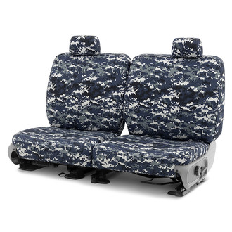 CalTrend® - Camouflage 1st Row Navy Custom Seat Covers