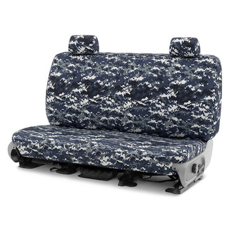 CalTrend® - Camouflage 1st Row Navy Custom Seat Covers
