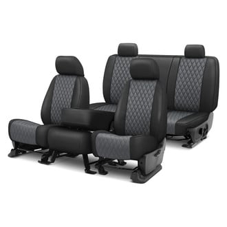 CalTrend® - Faux Leather Diamond Shield Quilted Custom Seat Covers