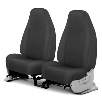 CalTrend® - I Can't Believe It's Not Leather Sport™ 1st Row Charcoal Custom Seat Covers