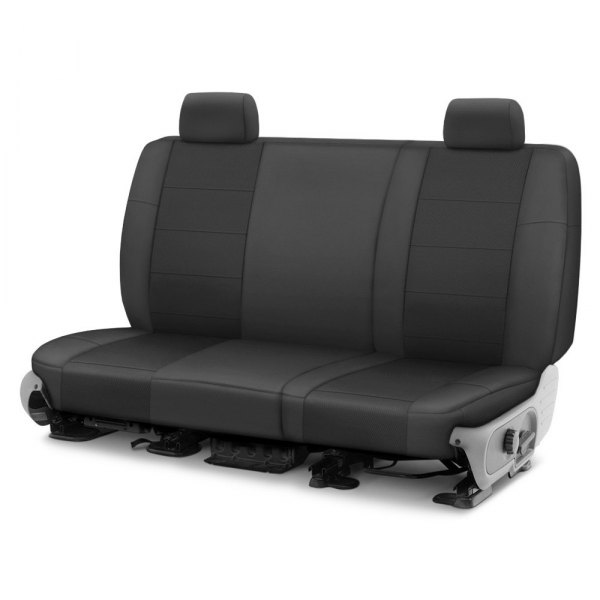  CalTrend® - I Can't Believe It's Not Leather Sport™ 1st Row Charcoal Custom Seat Covers