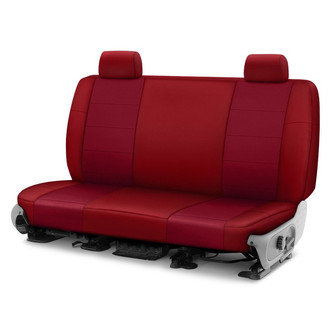 CalTrend® - I Can't Believe It's Not Leather Sport™ 3rd Row Red Custom Seat Covers