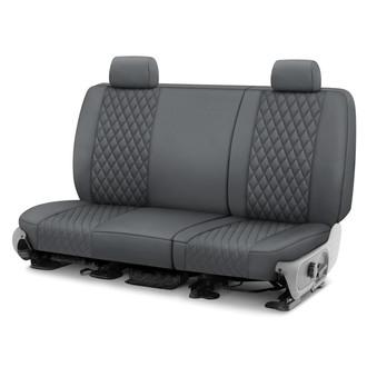 CalTrend® - Neoprene Diamond Quilted 2nd Row Charcoal Custom Seat Covers