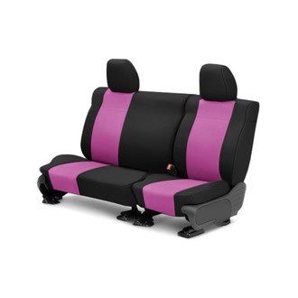CalTrend® - NeoSupreme 2nd Row Pink & Black Custom Seat Covers
