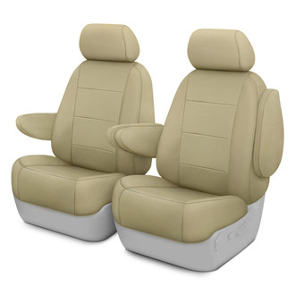 CalTrend® - Retro Weave 1st Row Beige Custom Seat Covers