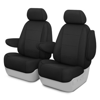 CalTrend® - Retro Weave 1st Row Black Custom Seat Covers