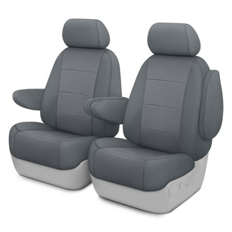 CalTrend® - Retro Weave 1st Row Charcoal Custom Seat Covers