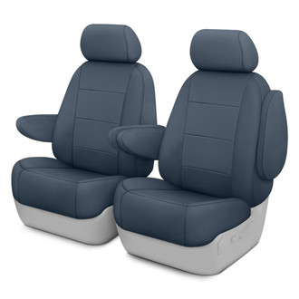 CalTrend® - Retro Weave 1st Row Dark Gray Custom Seat Covers
