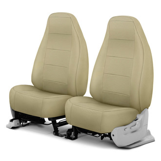 CalTrend® - Retro Weave 1st Row Beige Custom Seat Covers