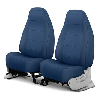 CalTrend® - Retro Weave 1st Row Blue Custom Seat Covers
