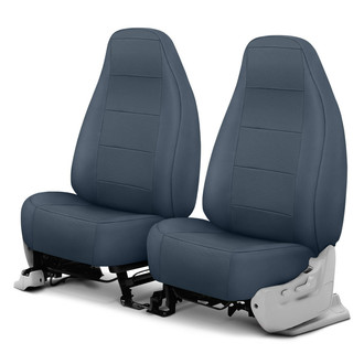 CalTrend® - Retro Weave 1st Row Dark Gray Custom Seat Covers