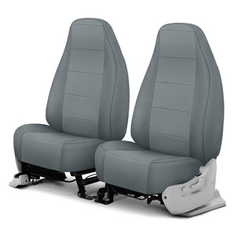 CalTrend® - Retro Weave 1st Row Light Gray Custom Seat Covers